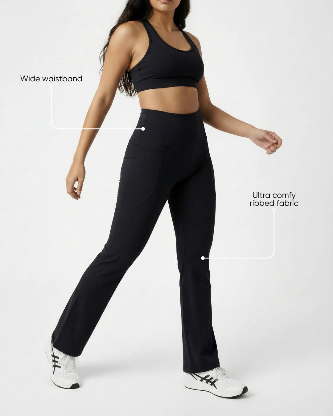 On The Move Flared Leggings Black