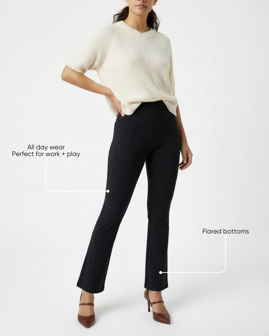 On The Move Flared Leggings Black