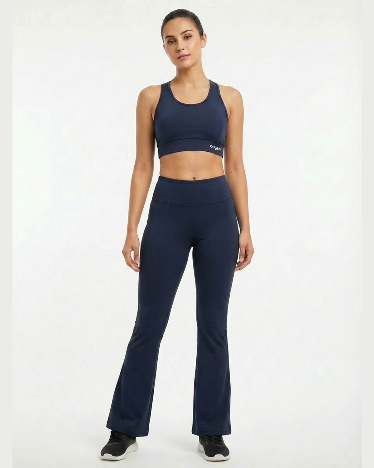 Luna Racerback Sports Bra Midnight Navy