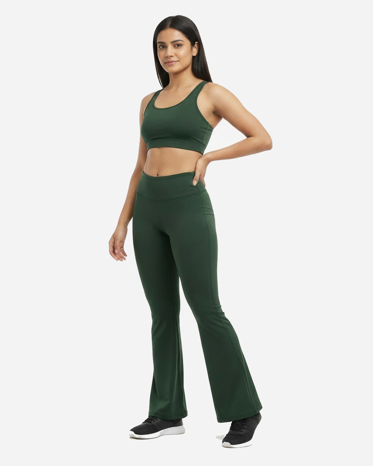 Luna Racerback Sports Bra Sage