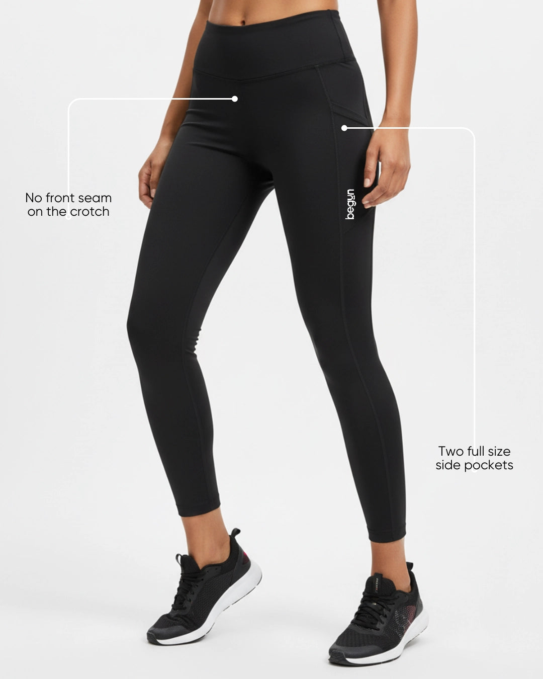 Leap Ankle Length Leggings Black