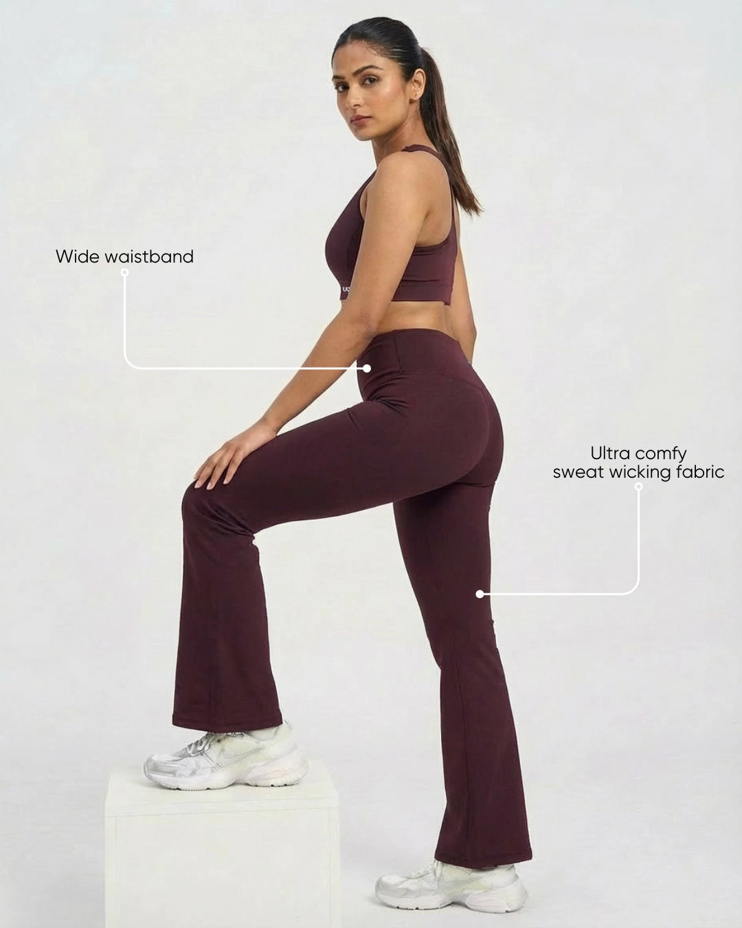 Muse Flared Leggings Wine