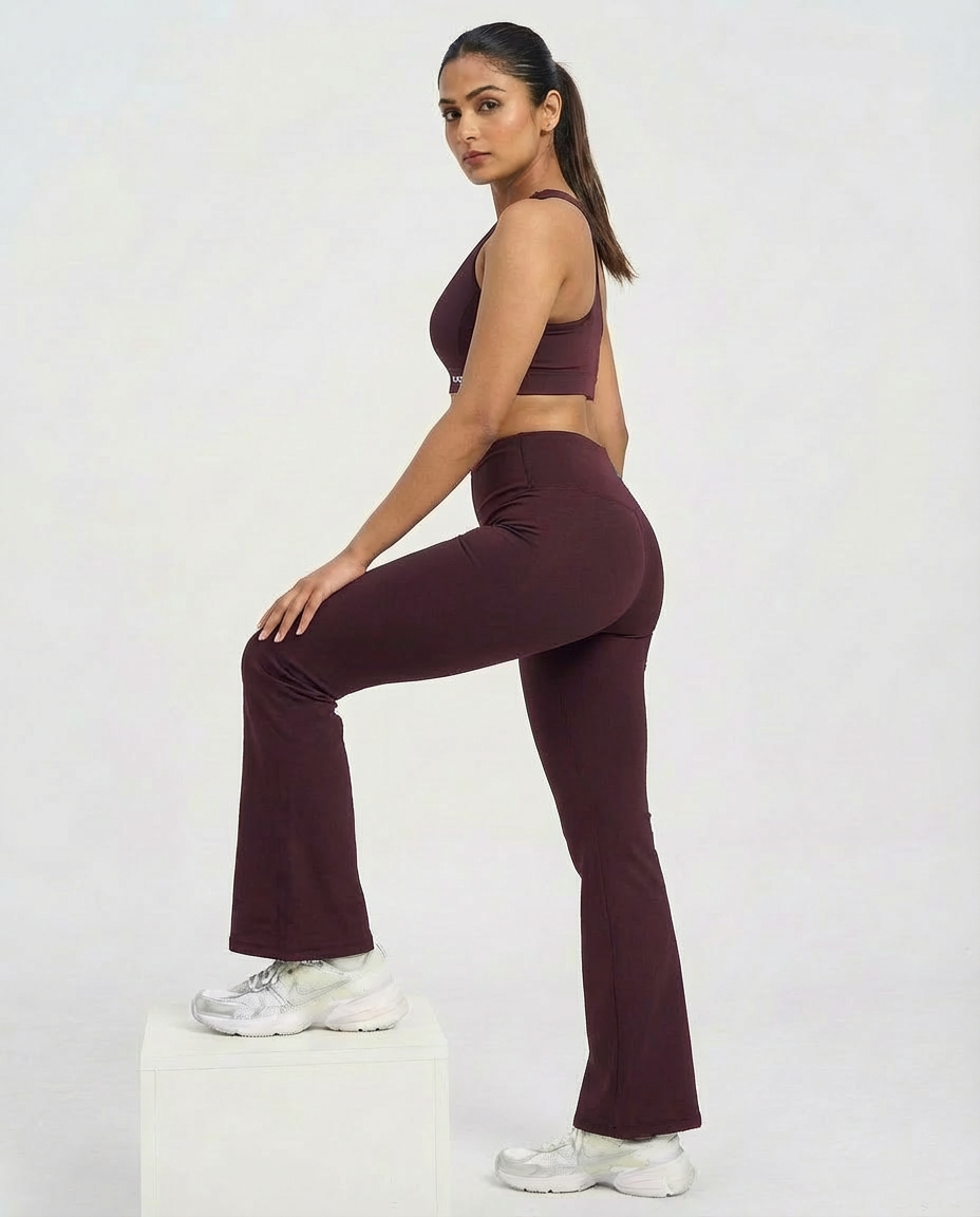 Muse Flared Leggings Wine