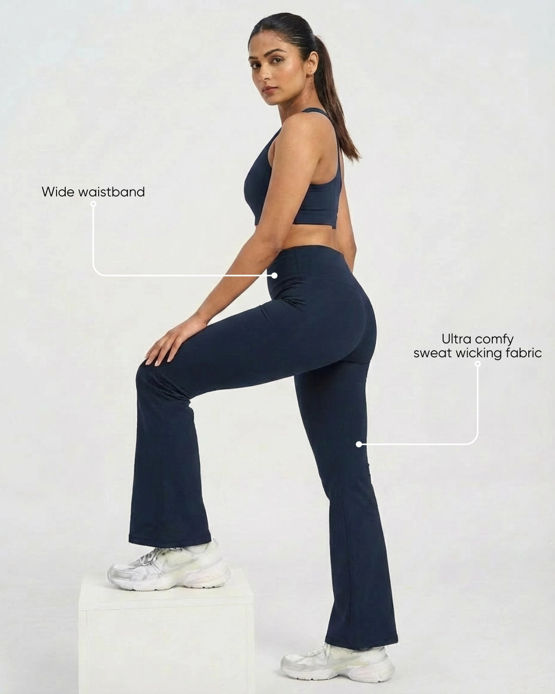 Muse Flared Leggings Midnight Navy