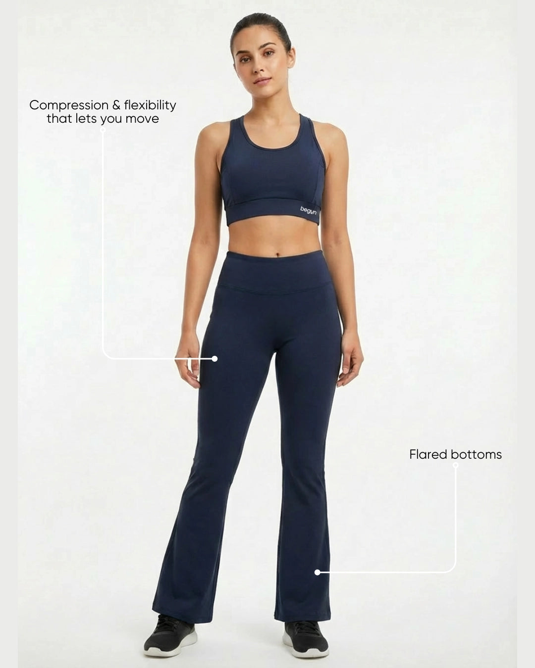 Muse Flared Leggings Midnight Navy