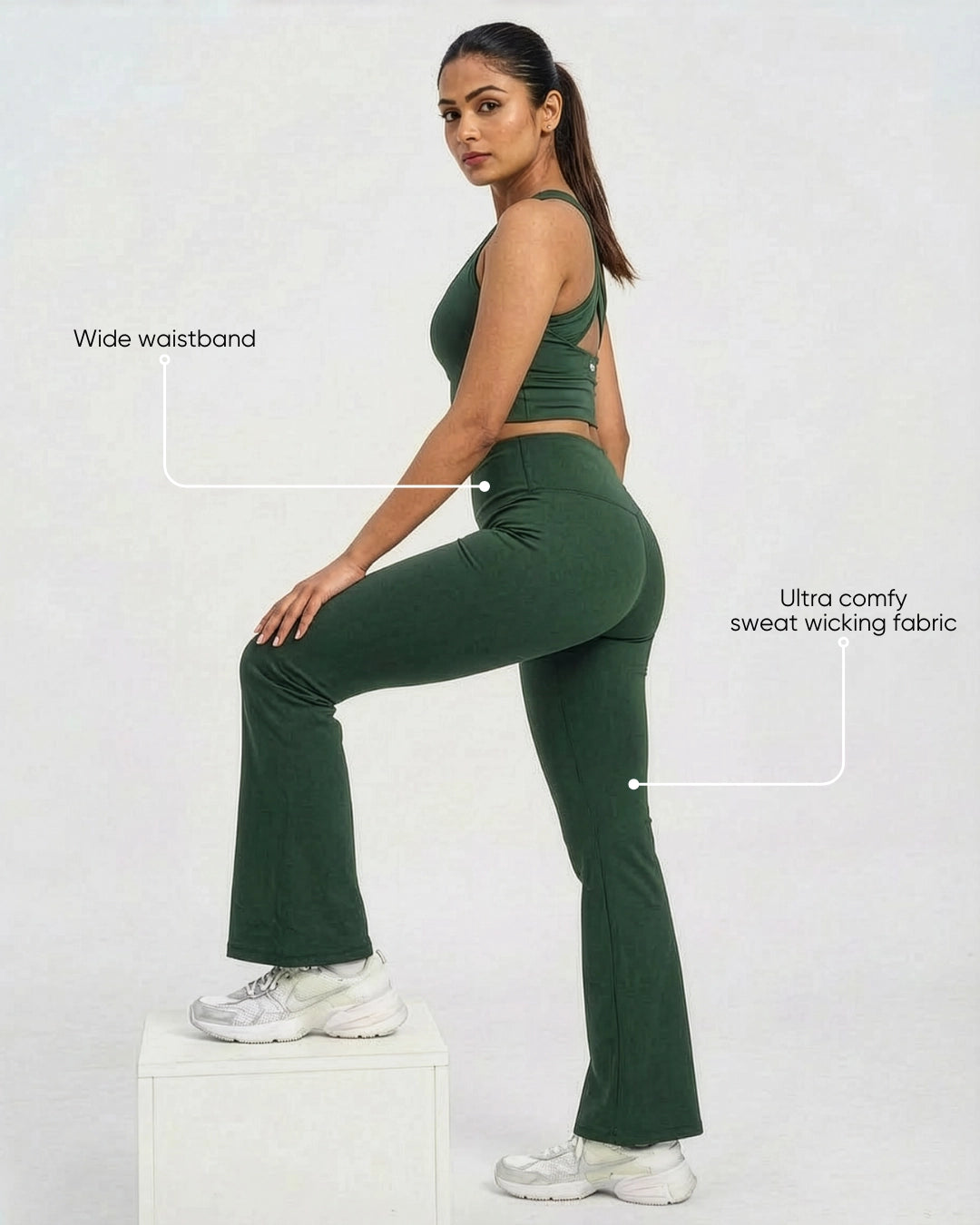 Muse Flared Leggings Sage