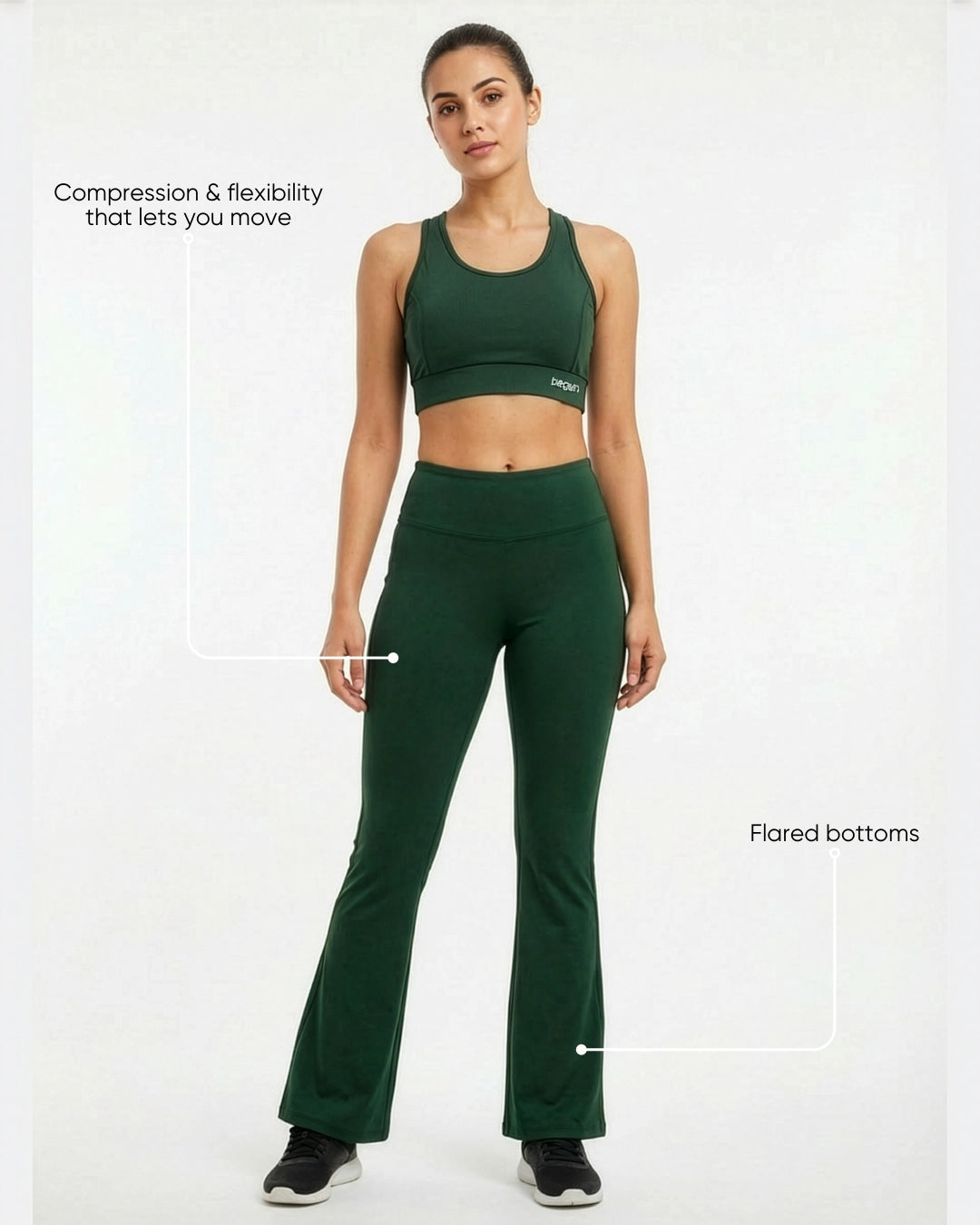 Muse Flared Leggings Sage