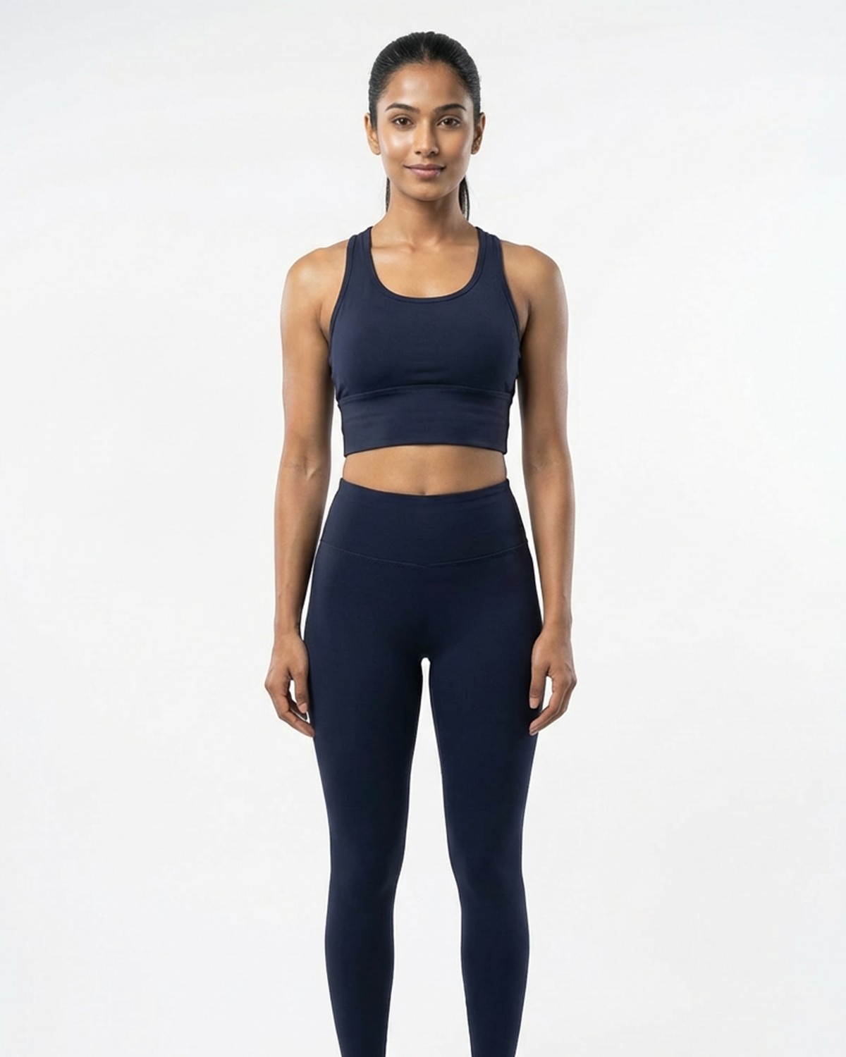 Power Crisscross Sports Bra Midnight Navy