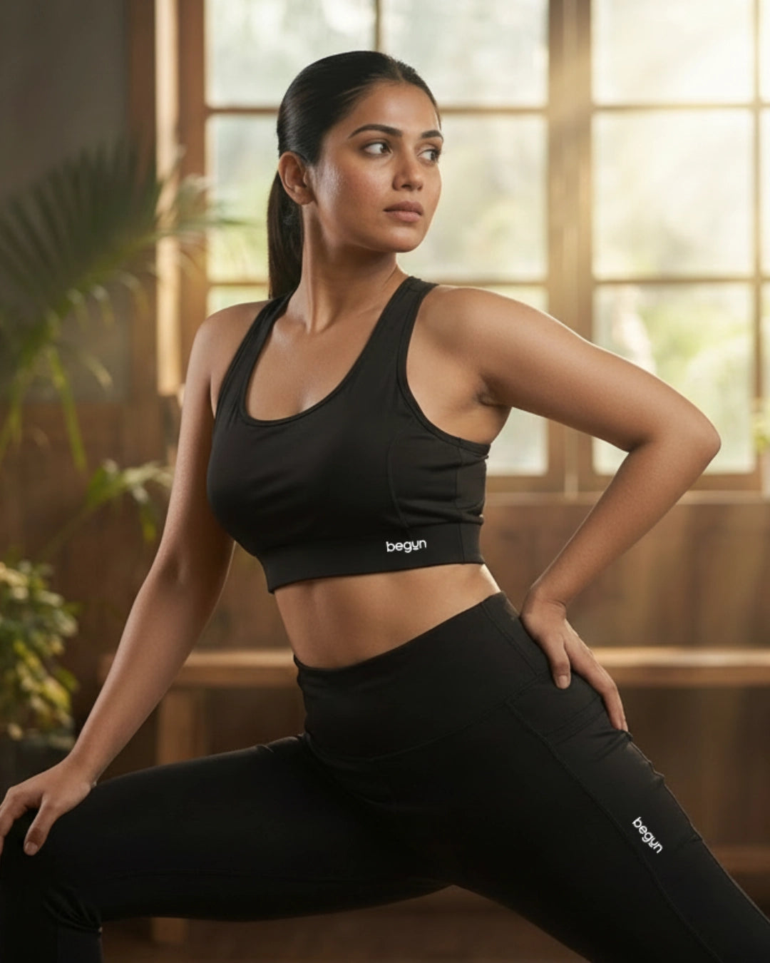 Leap Ankle Length Leggings Black