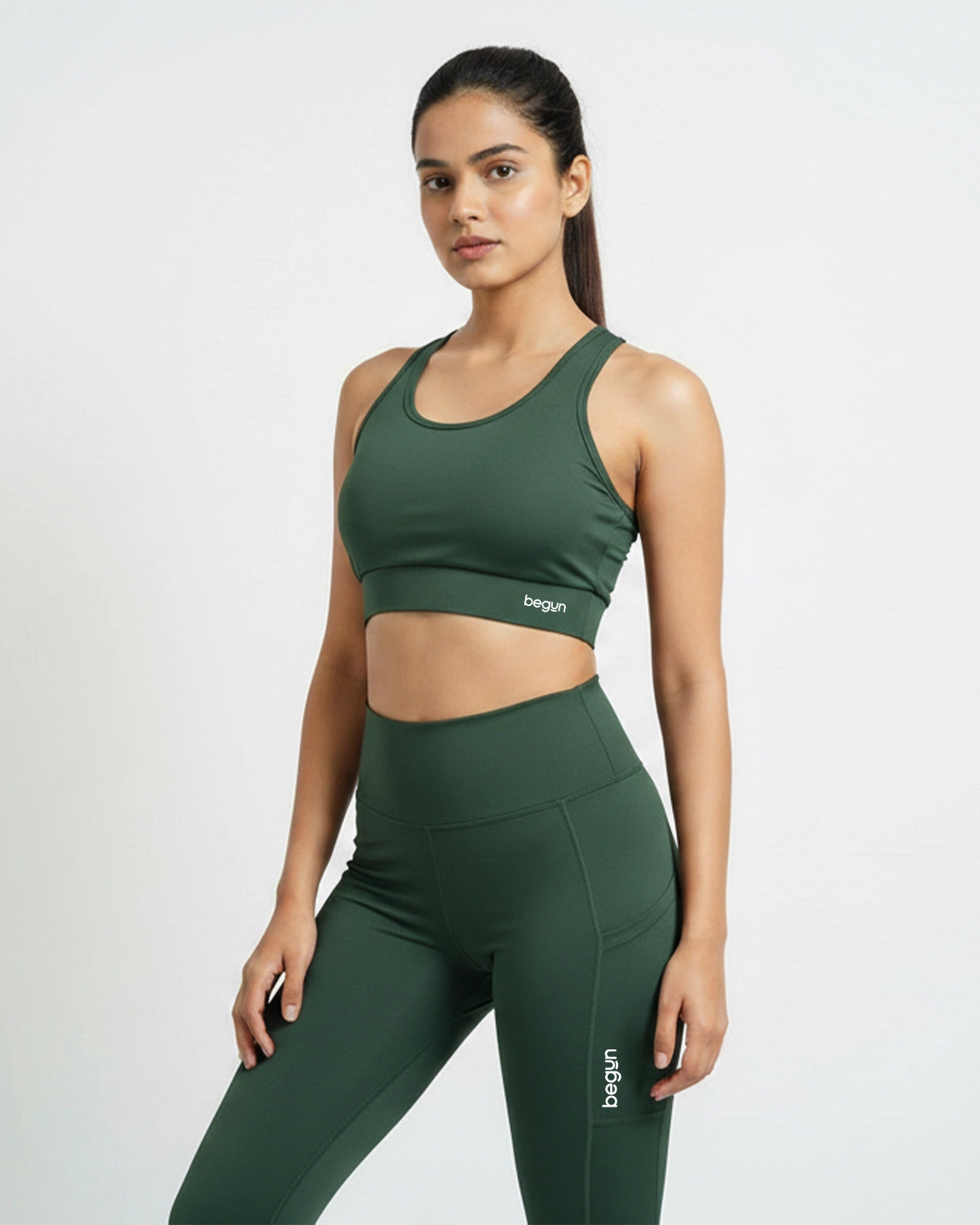 Leap Ankle Length Leggings Sage