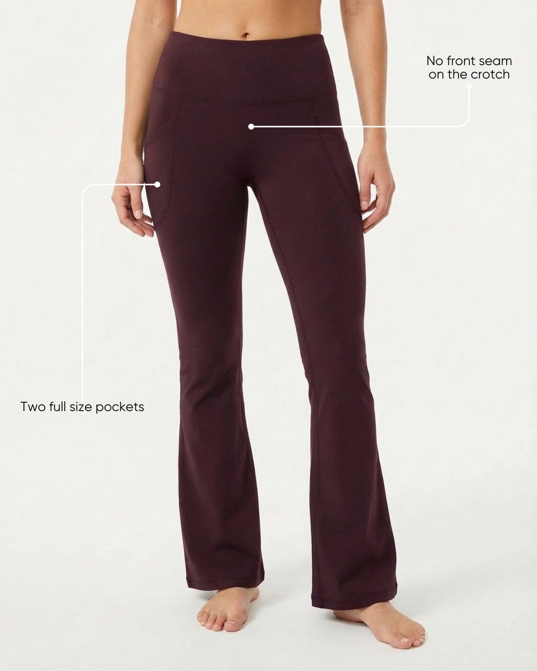 Muse Flared Leggings Wine