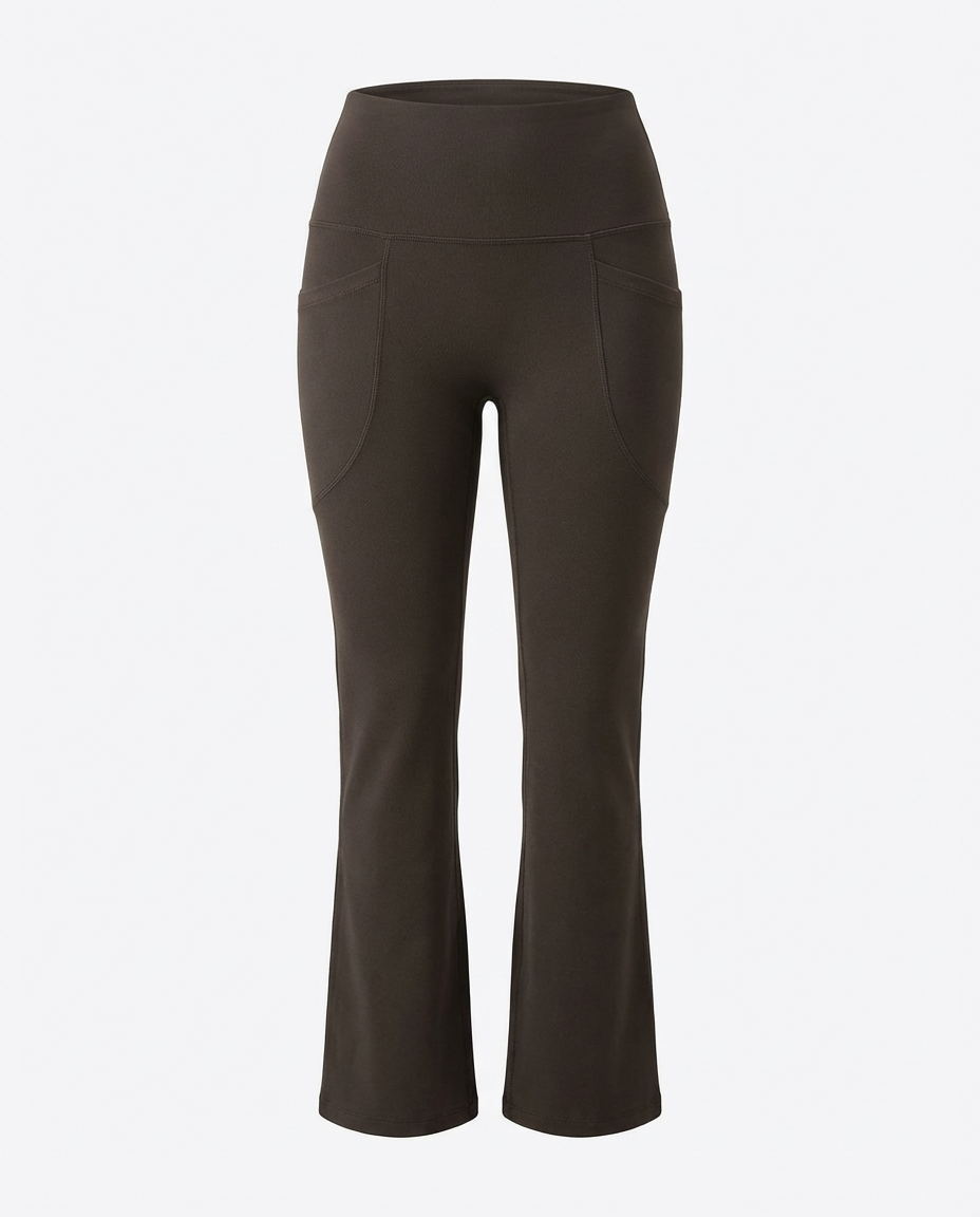 On The Move Flared Leggings Charcoal Green
